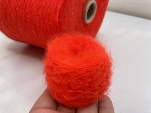 Kid mohair - i neon orange, 25 gram